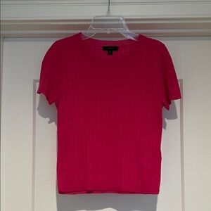 J Crew Cropped Silk/Cashmere Pink Sweater